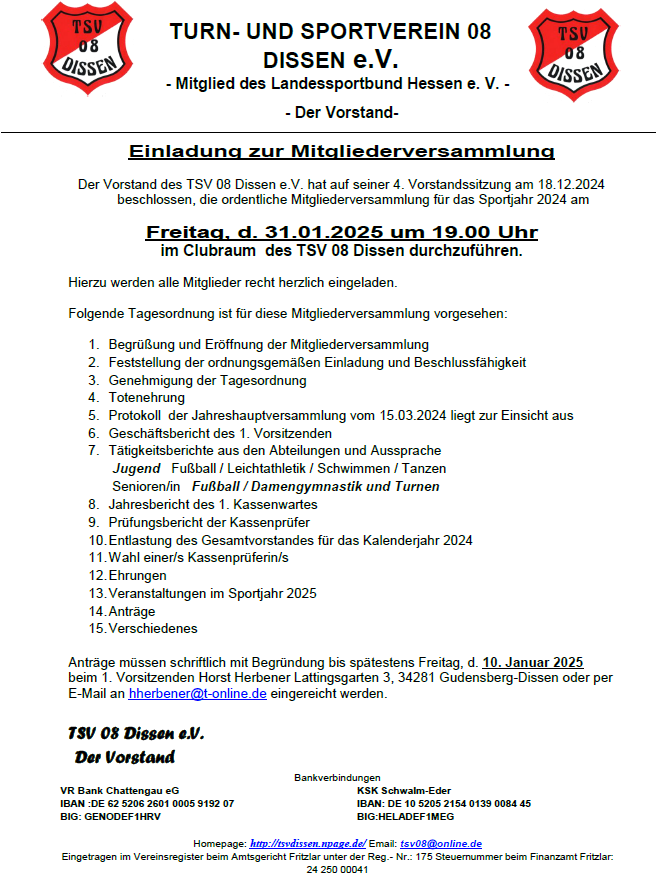 JHV Einladung SJ24